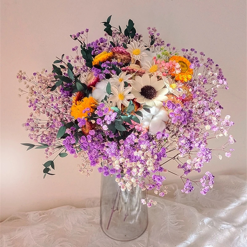 천연 말린 꽃 Gypsophila 홈 장식을위한 신선한 - Baby Breath Dried 리뷰 및 가격
