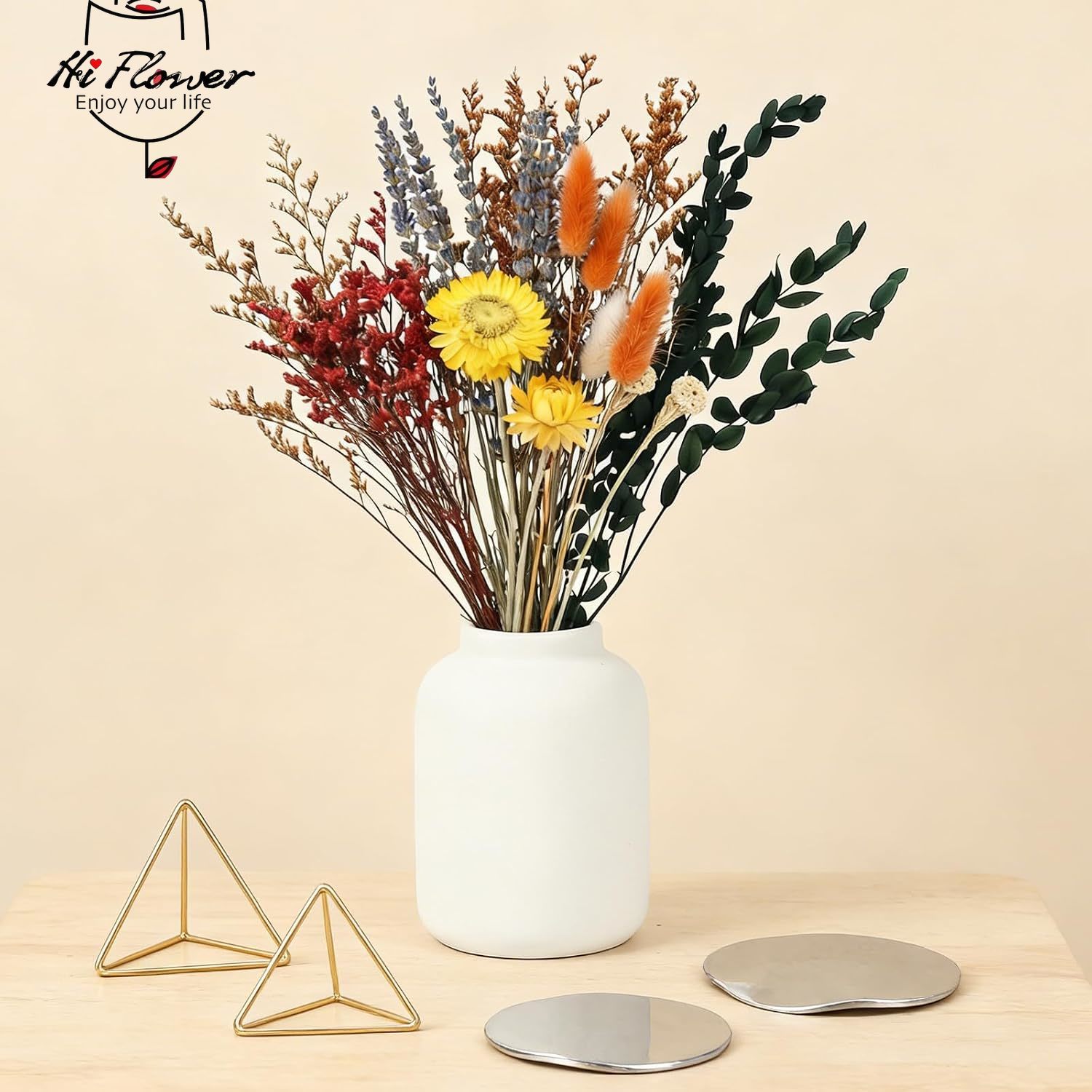 6개 묶음 15인치 대형 드라이 플라워 부케, 드라이  - Baby Breath Dried 리뷰 및 가격